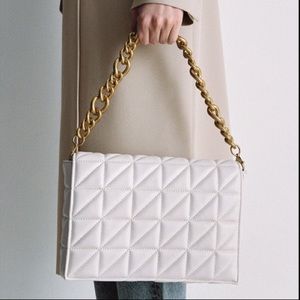 Zara Quilted Shoulder Bag
